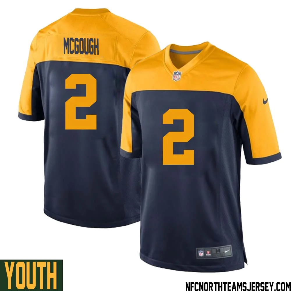 Alex McGough No 2 Green Bay Packers Ausweichtrikot Jugendliche for Youth 1