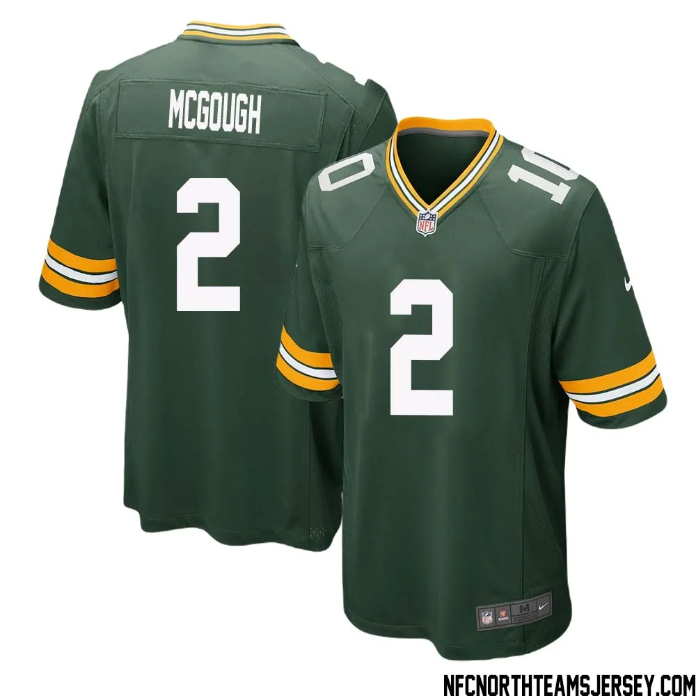 Alex McGough No 2 Green Bay Packers Home Game Jersey Mens