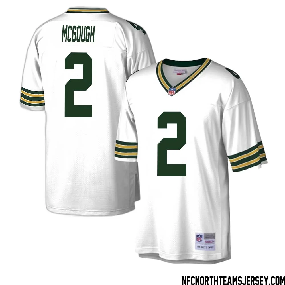 Alex McGough No 2 Green Bay Packers Mitchell Ness Legacy Replica Jersey White 1 1
