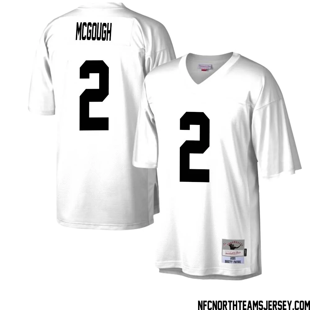 Alex McGough No 2 Green Bay Packers Mitchell Ness Legacy Replica Jersey White