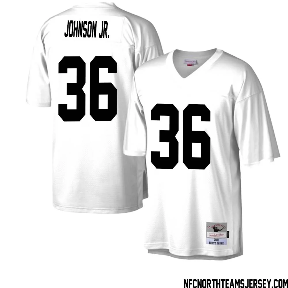 Anthony Johnson Jr. No 36 Green Bay Packers Mitchell Ness Legacy Replica Jersey White 2