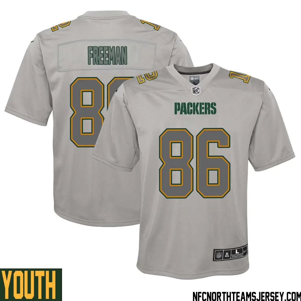 Antonio Freeman No 86 Green Bay Packers Atmosphere Jersey Grey Youth 1