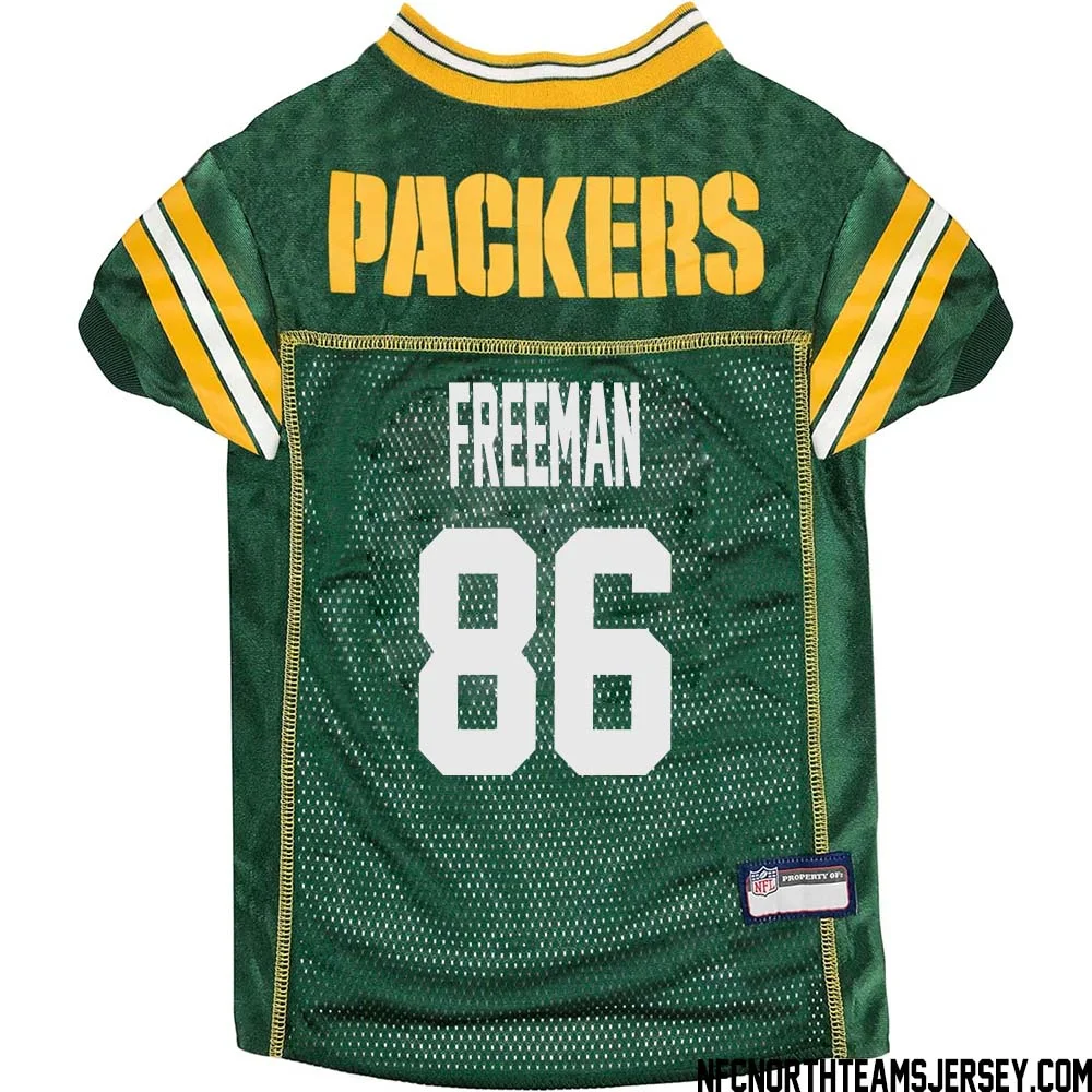 Antonio Freeman No 86 Green Bay Packers Dog Jersey Green 1