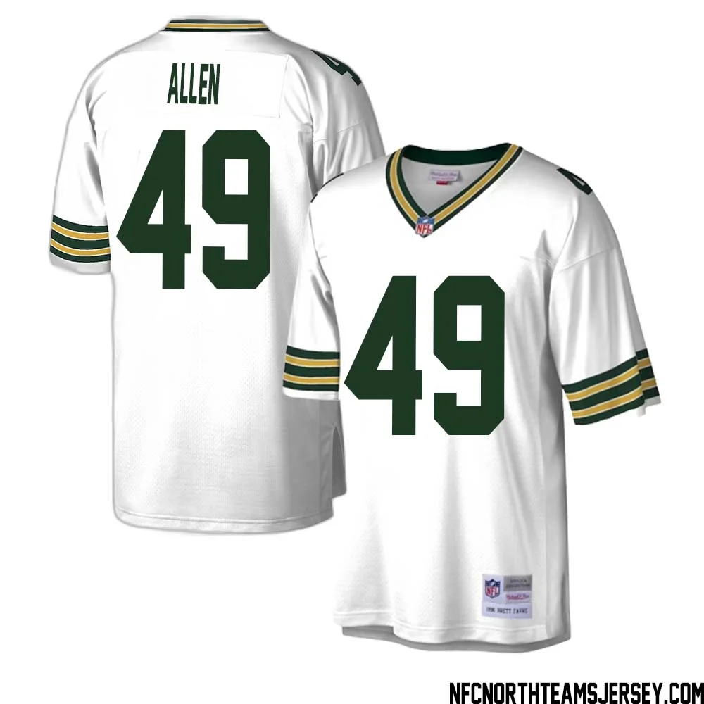 Austin Allen No 49 Green Bay Packers Mitchell Ness Legacy Replica Jersey White 1