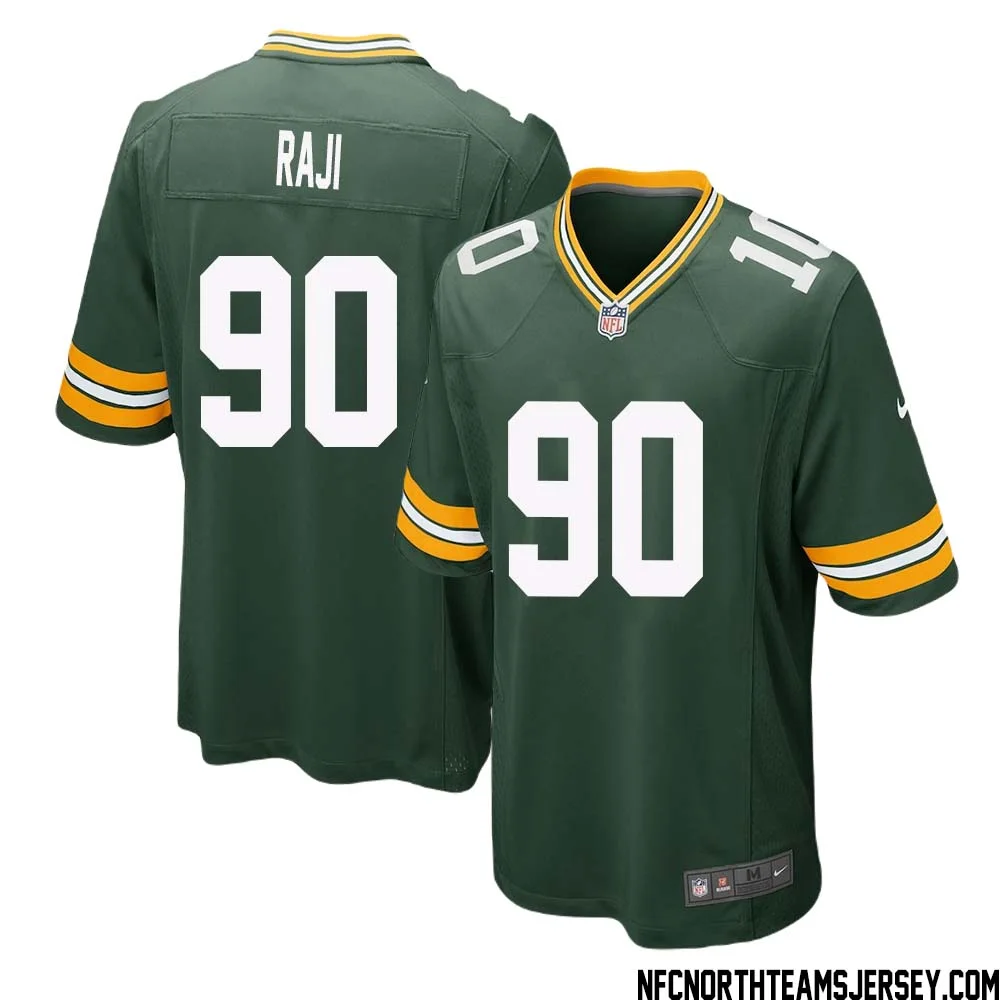 B. J. Raji No 90 Green Bay Packers Home Game Jersey Mens