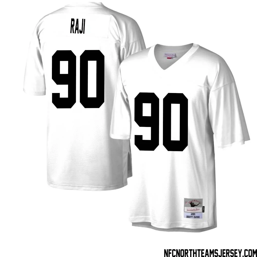 B. J. Raji No 90 Green Bay Packers Mitchell Ness Legacy Replica Jersey White