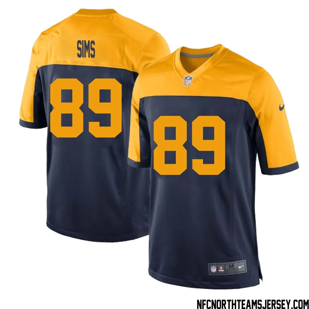 Ben Sims No 89 Green Bay Packers Ausweichtrikot Jugendliche for Men 1