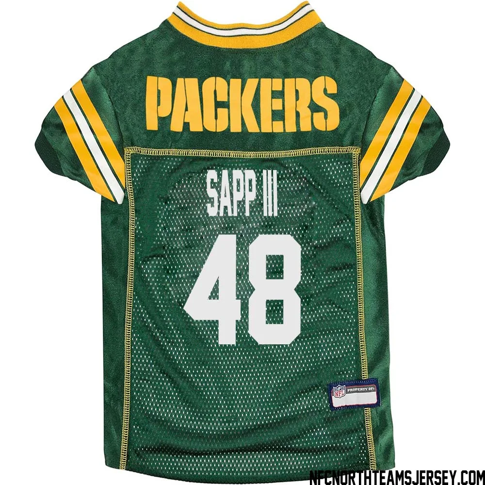 Benny Sapp III No 48 Green Bay Packers Dog Jersey Green