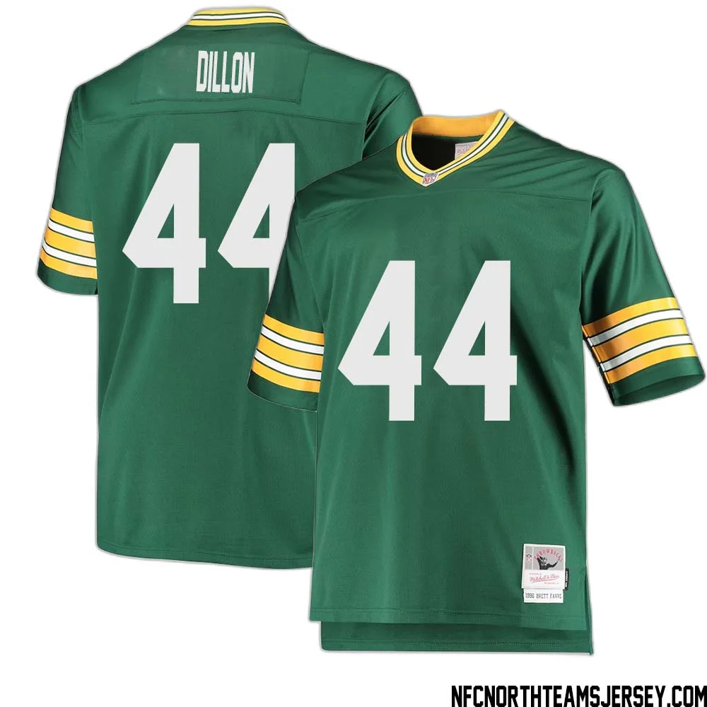 Bobby Dillon No 44 Green Bay Packers Mitchell Ness Big Tall 1996 Retired Player Replica Jersey Green