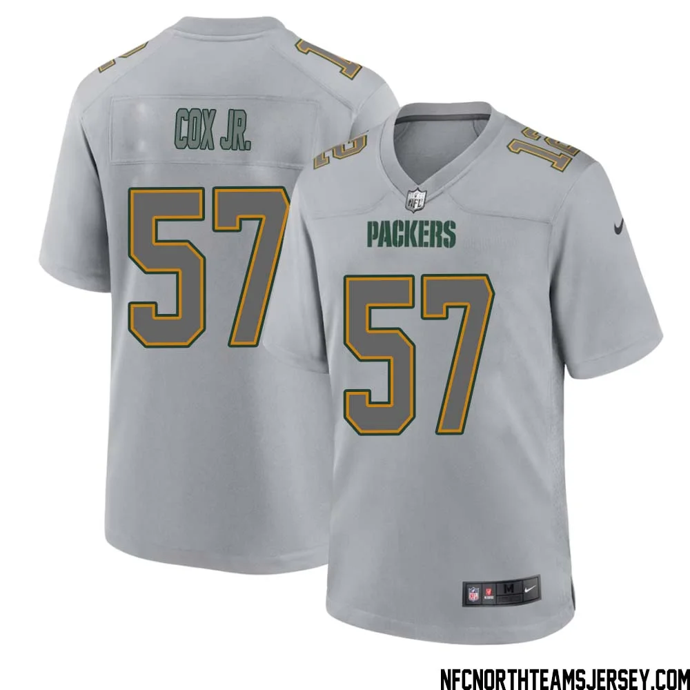 Brenton Cox Jr. No 57 Green Bay Packers Atmosphere Jersey Grey Mens