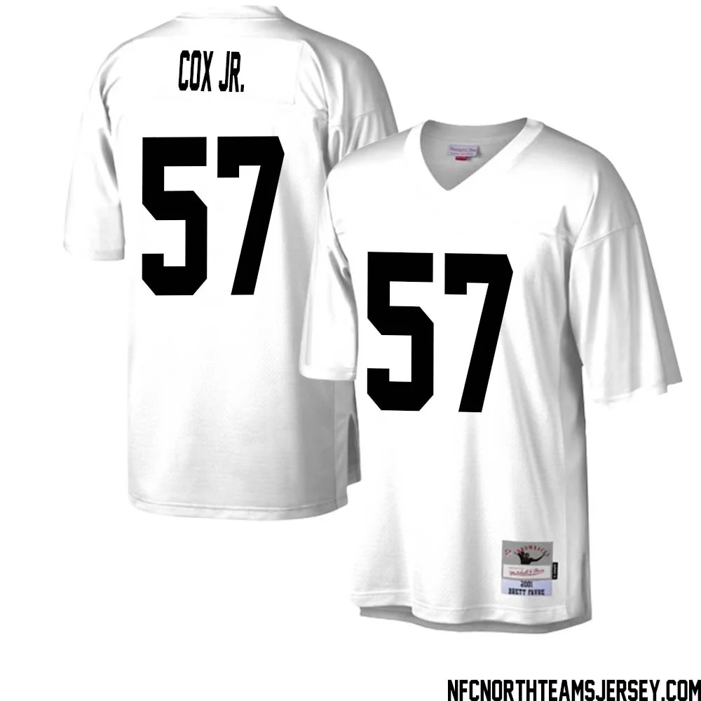 Brenton Cox Jr. No 57 Green Bay Packers Mitchell Ness Legacy Replica Jersey White