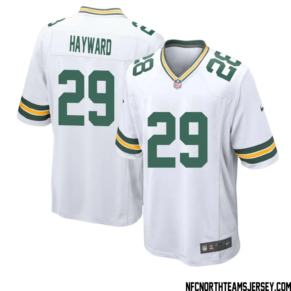 Casey Hayward No 29 Green Bay Packers Away Game Jersey Mens White