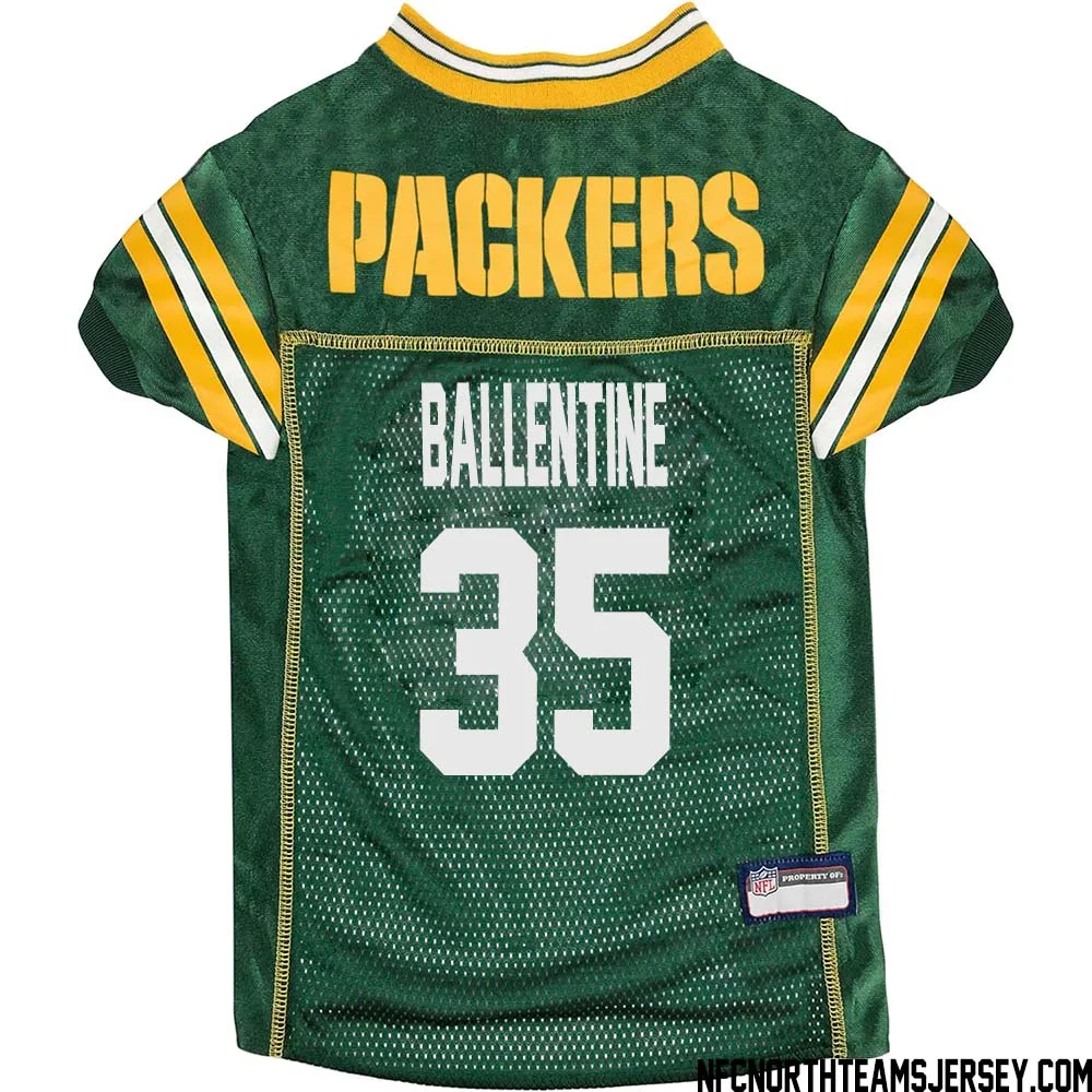 Corey Ballentine No 35 Green Bay Packers Dog Jersey Green 1