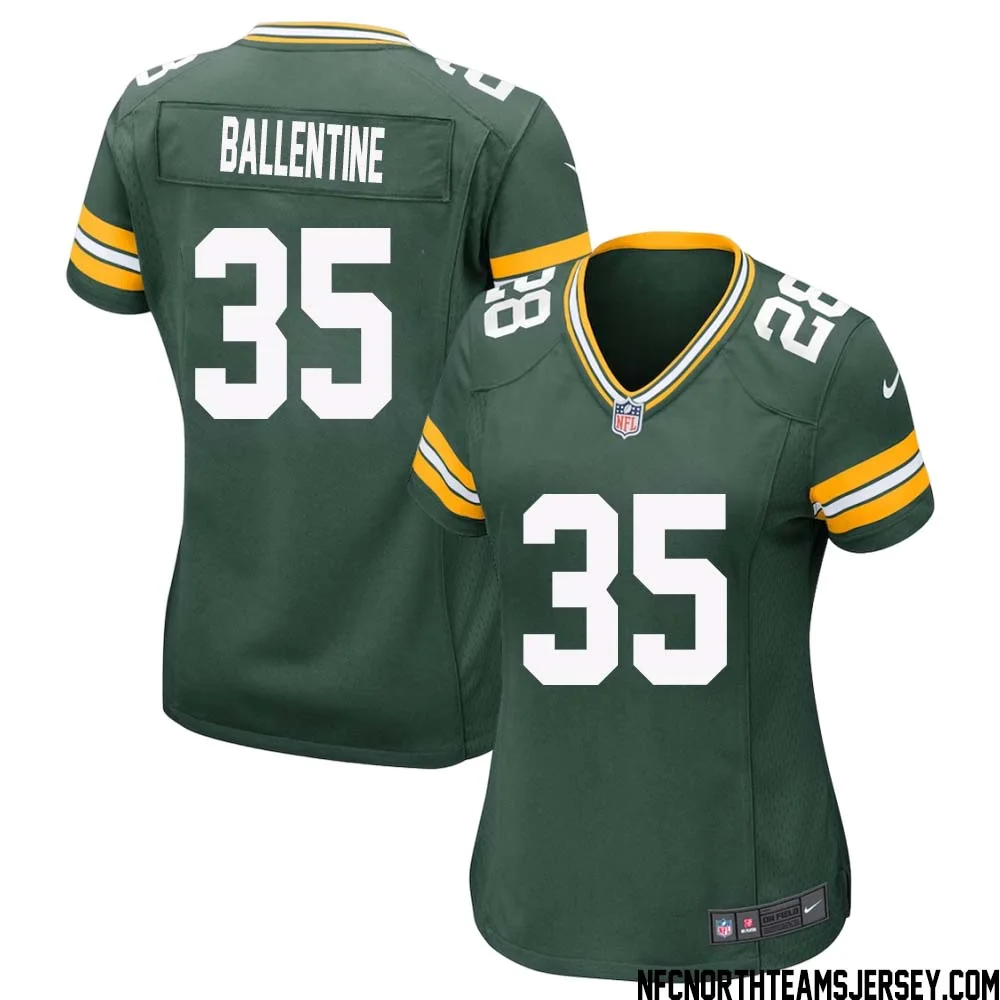 Corey Ballentine No 35 Green Bay Packers Home Game Jersey Womens
