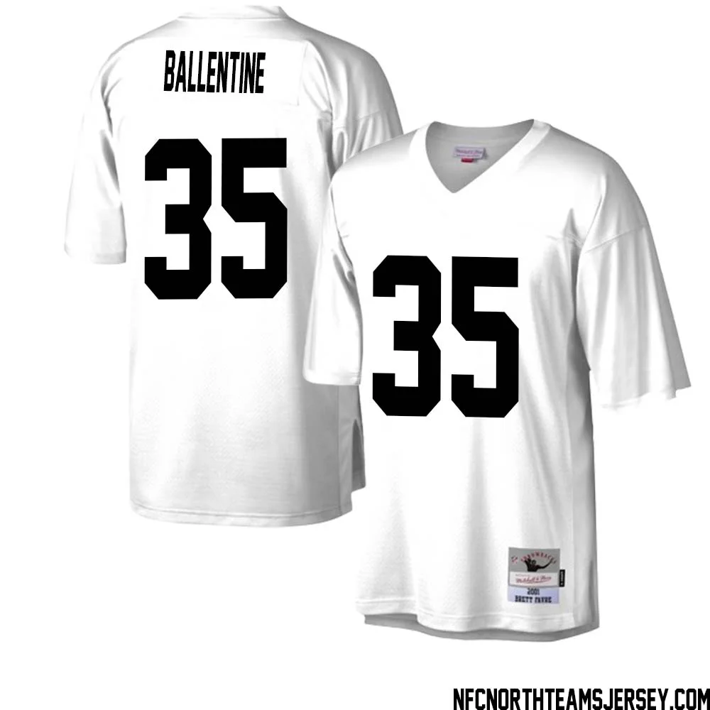 Corey Ballentine No 35 Green Bay Packers Mitchell Ness Legacy Replica Jersey White 2