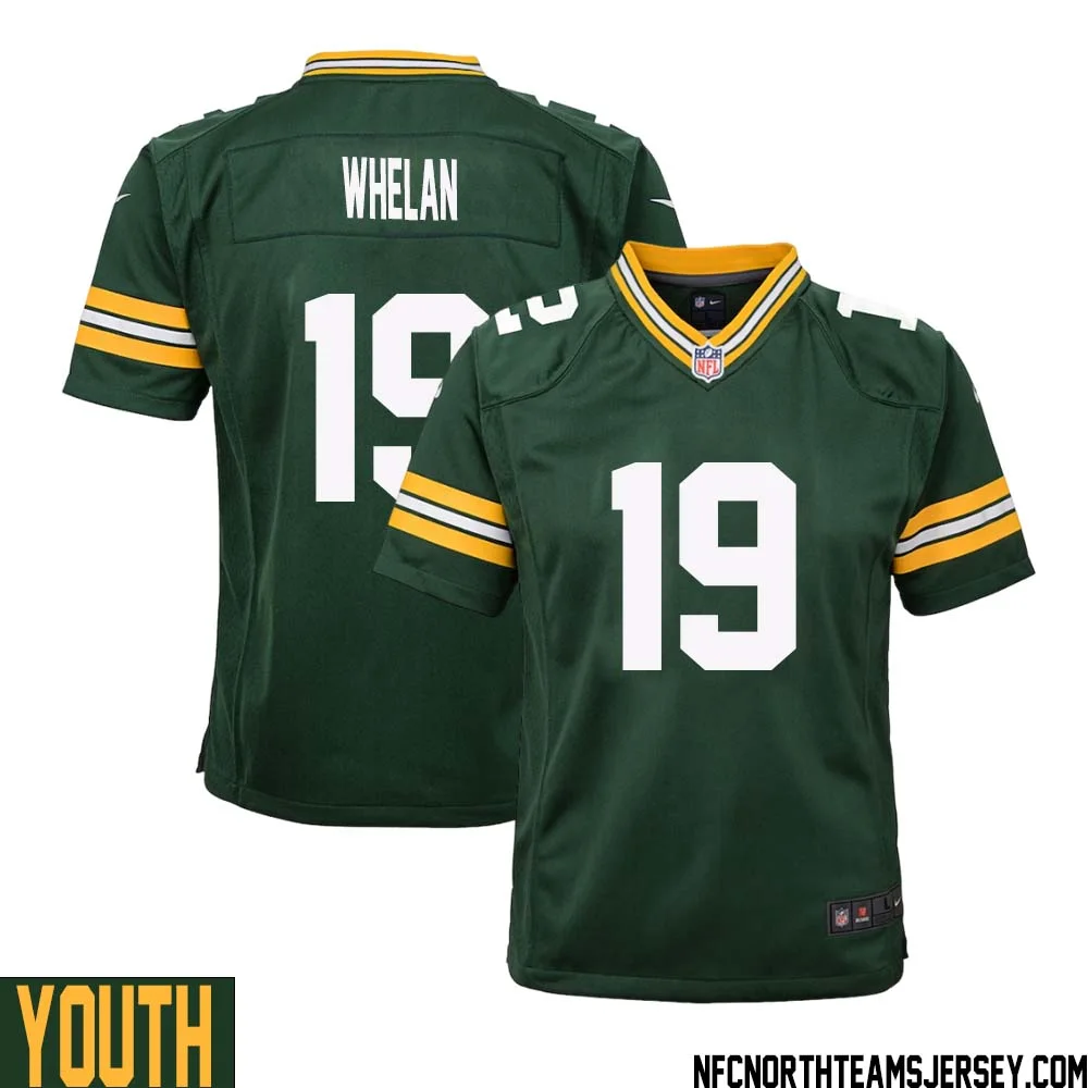 Daniel Whelan No 19 Green Bay Packers Home Game Jersey Youth