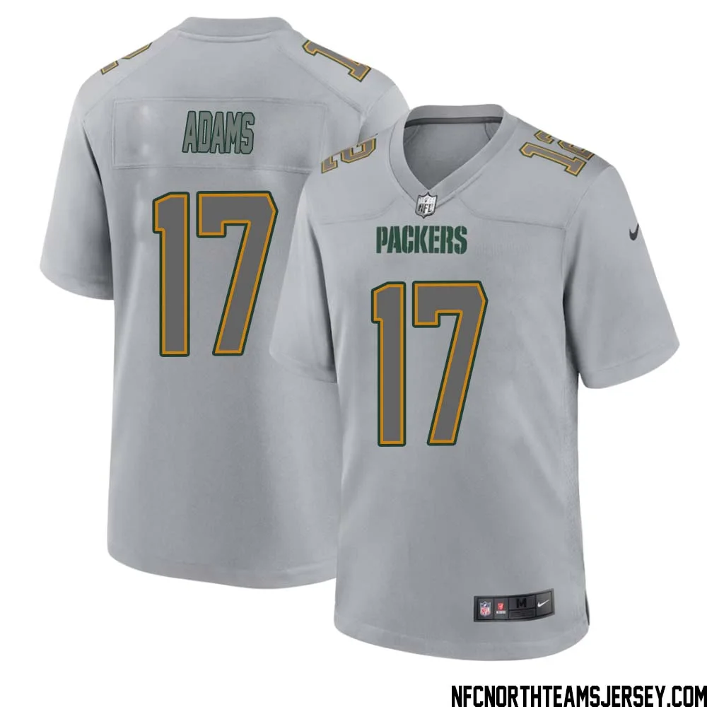 Davante Adams No 17 Green Bay Packers Atmosphere Jersey Grey Mens