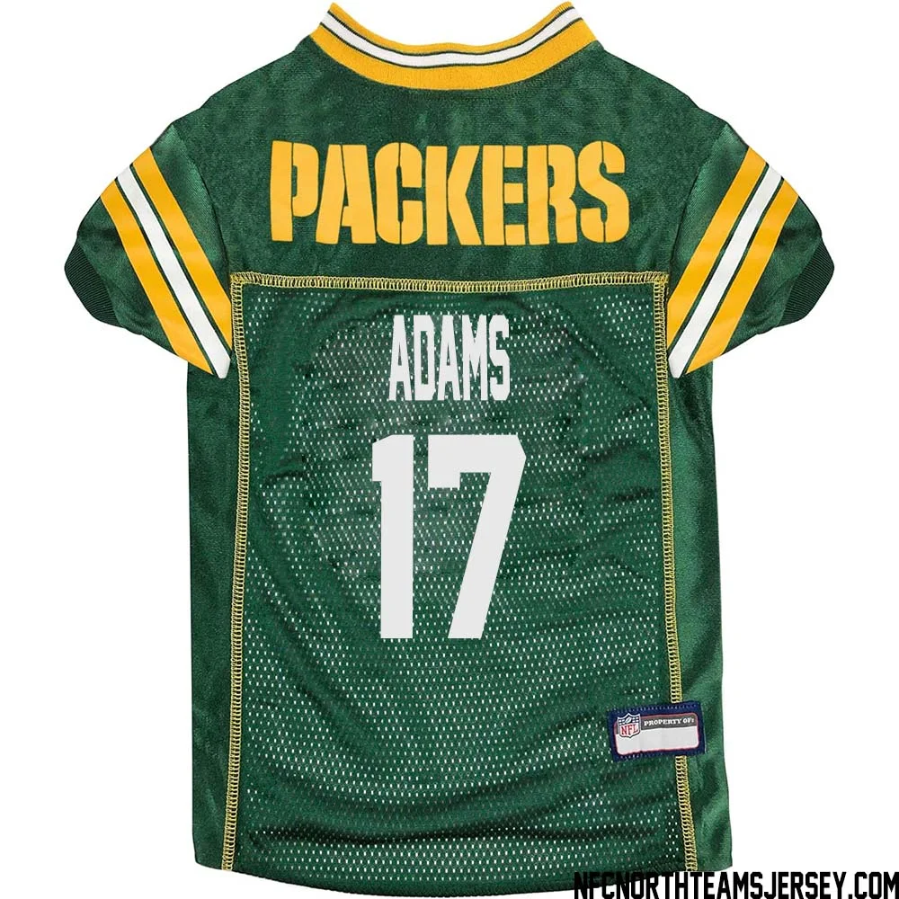 Davante Adams No 17 Green Bay Packers Dog Jersey Green
