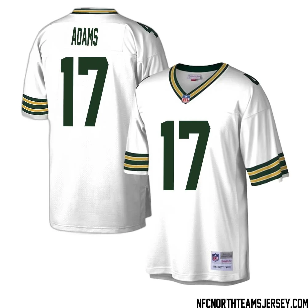 Davante Adams No 17 Green Bay Packers Mitchell Ness Legacy Replica Jersey White 1