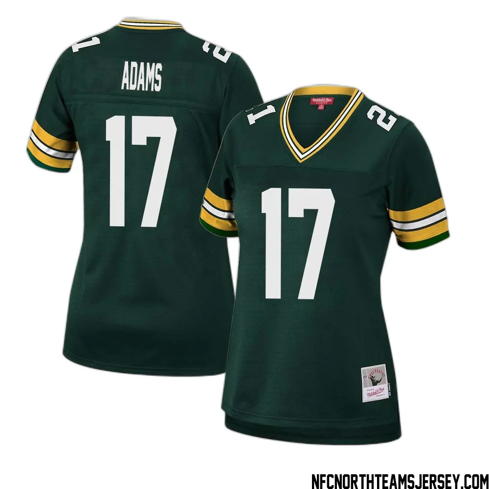 Davante Adams No 17 Green Bay Packers Mitchell Ness Women 2010 Legacy Replica Player Jersey Green 1