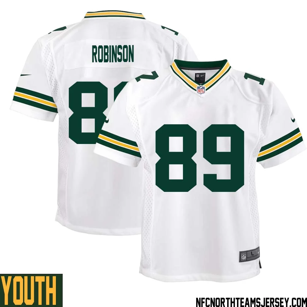 Dave Robinson No 89 Green Bay Packers Away Game Jersey Youth White