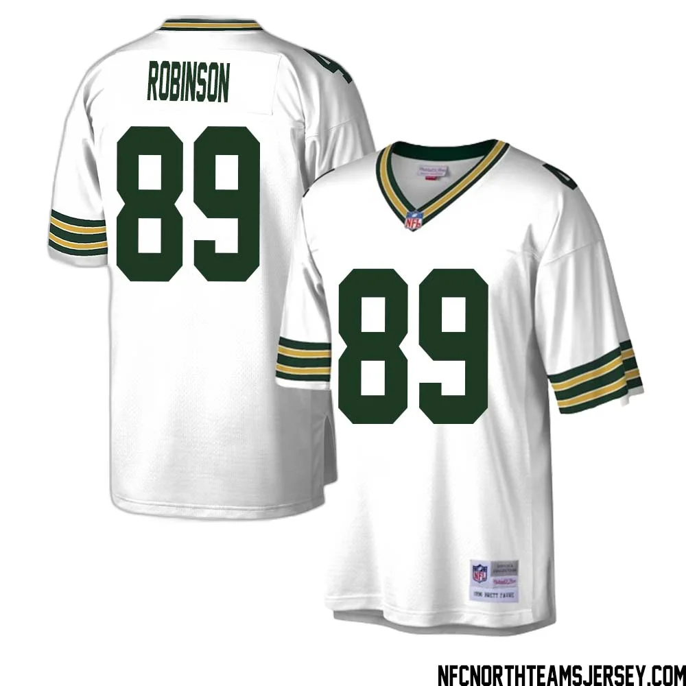 Dave Robinson No 89 Green Bay Packers Mitchell Ness Legacy Replica Jersey White 1