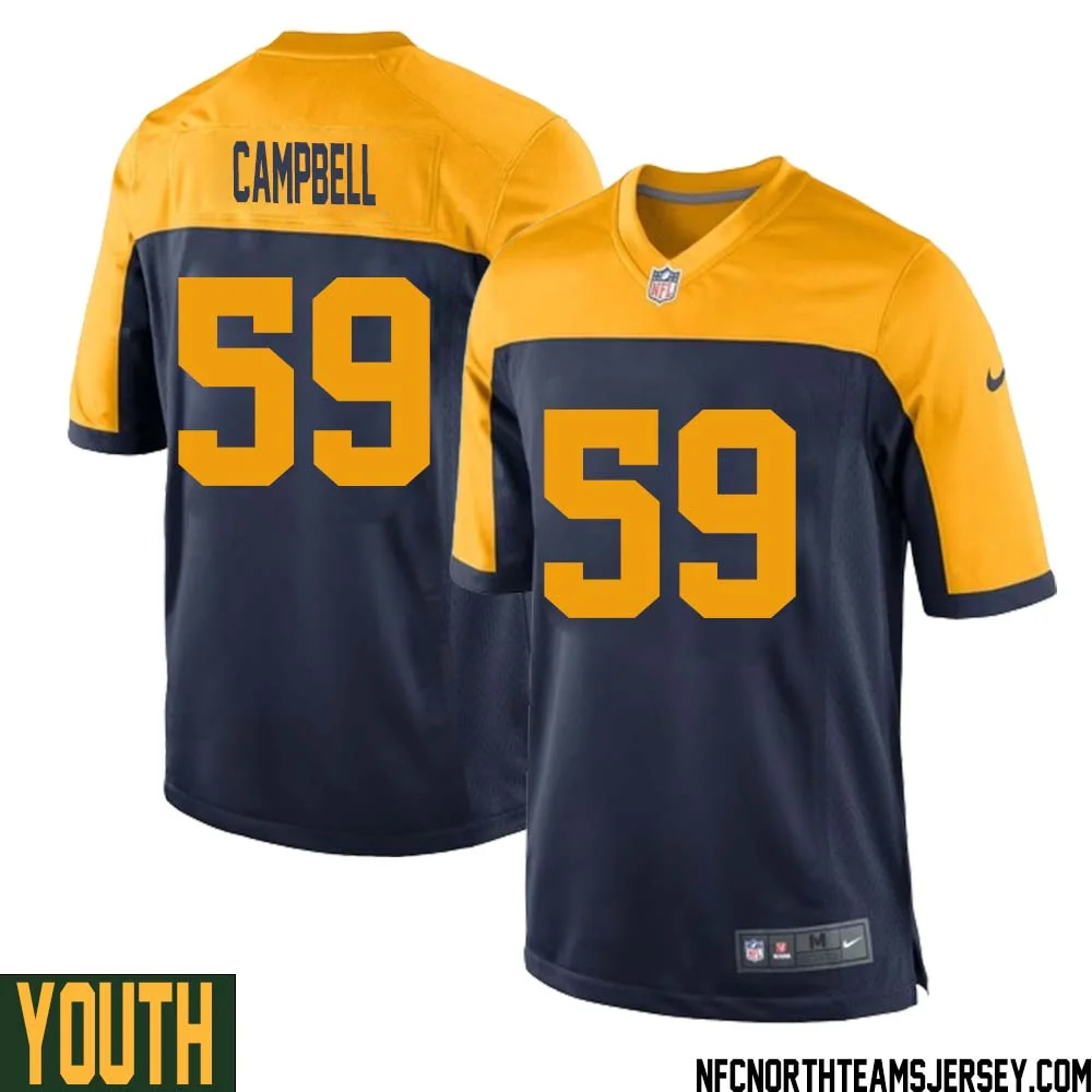 DeVondre Campbell No 59 Green Bay Packers Ausweichtrikot Jugendliche for Youth