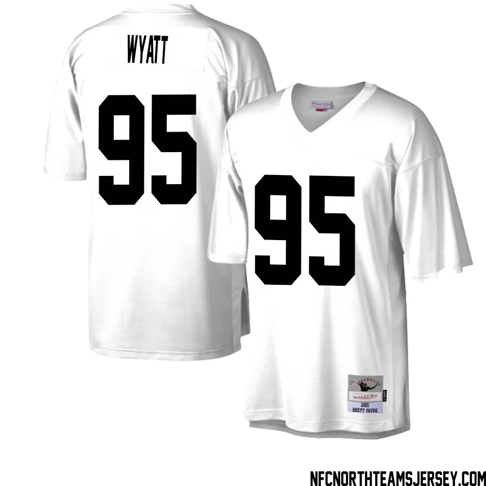 Devonte Wyatt No 95 Green Bay Packers Mitchell Ness Legacy Replica Jersey White 2