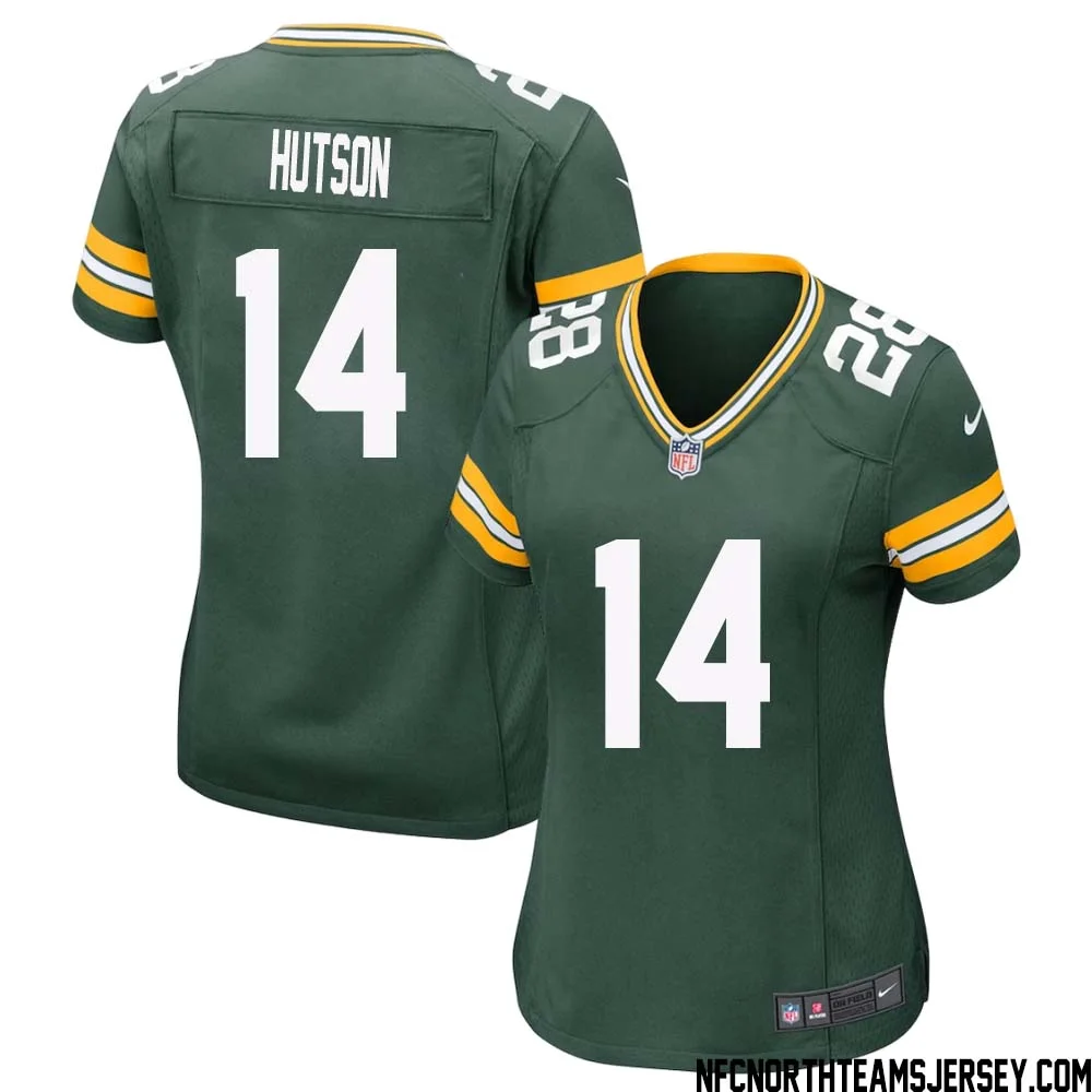 Don Hutson No 14 Green Bay Packers Home Game Jersey Womens
