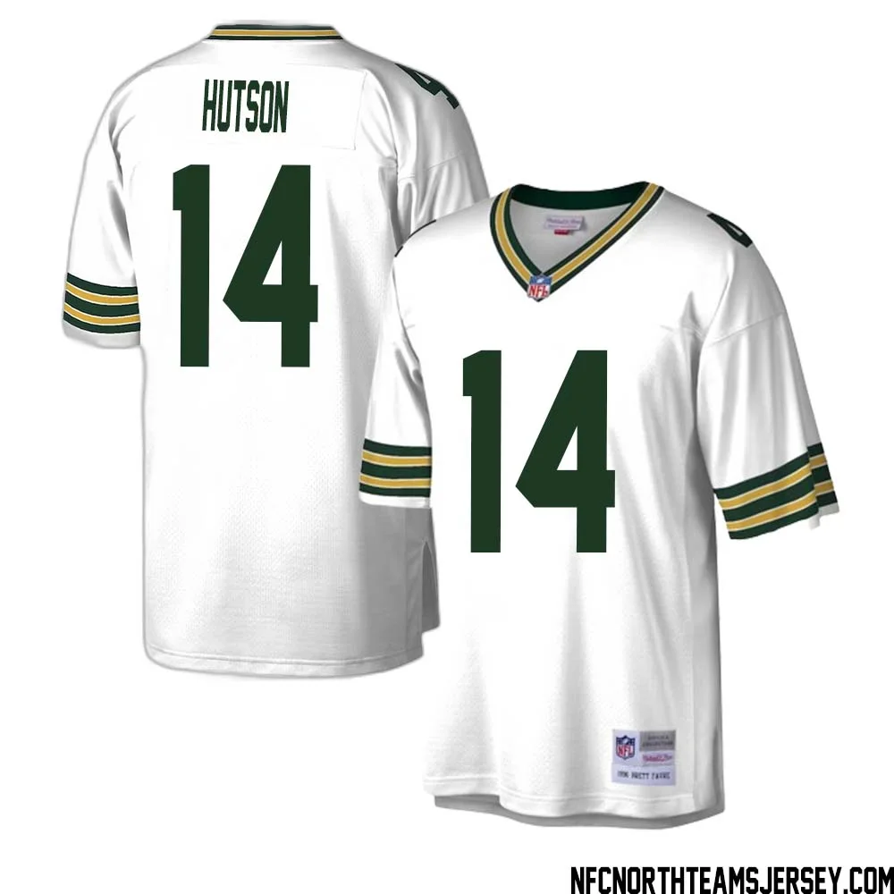 Don Hutson No 14 Green Bay Packers Mitchell Ness Legacy Replica Jersey White 1 1