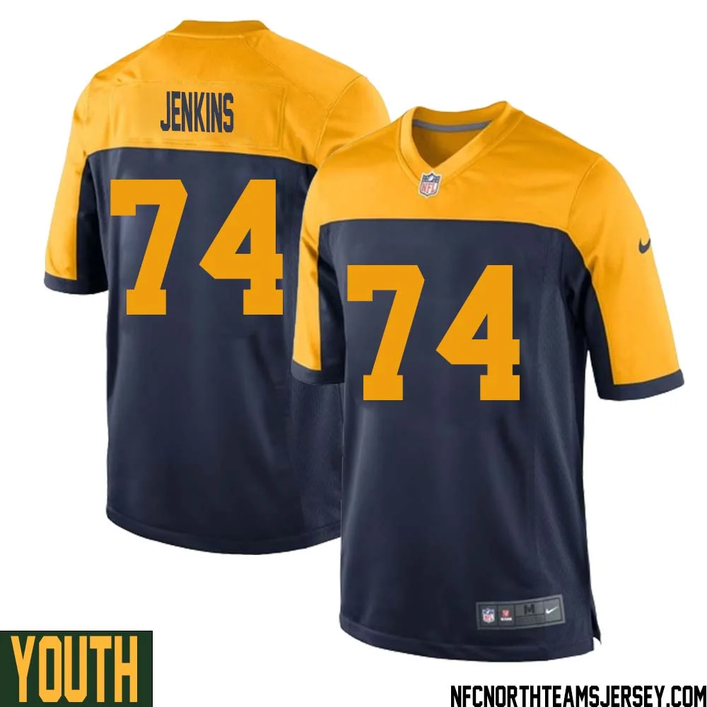 Elgton Jenkins No 74 Green Bay Packers Ausweichtrikot Jugendliche for Youth