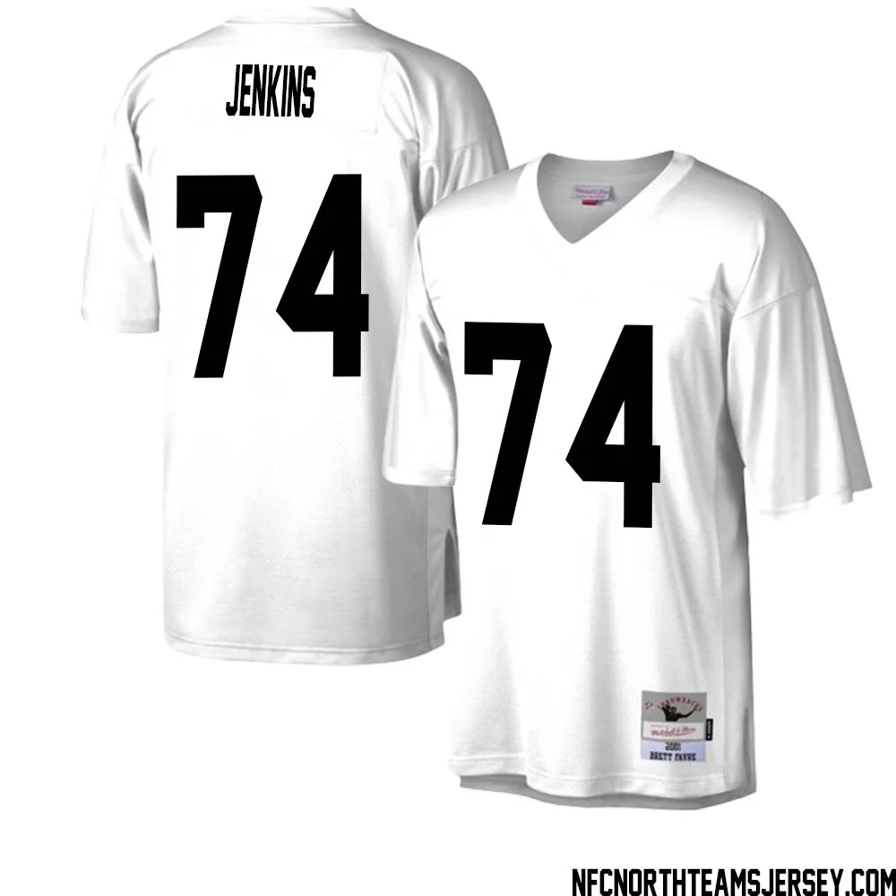 Elgton Jenkins No 74 Green Bay Packers Mitchell Ness Legacy Replica Jersey White