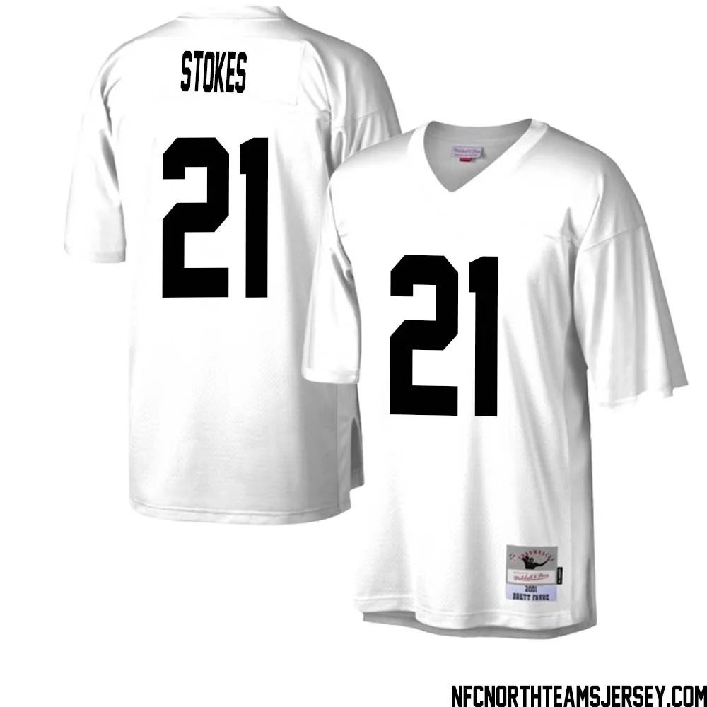 Eric Stokes No 21 Green Bay Packers Mitchell Ness Legacy Replica Jersey White