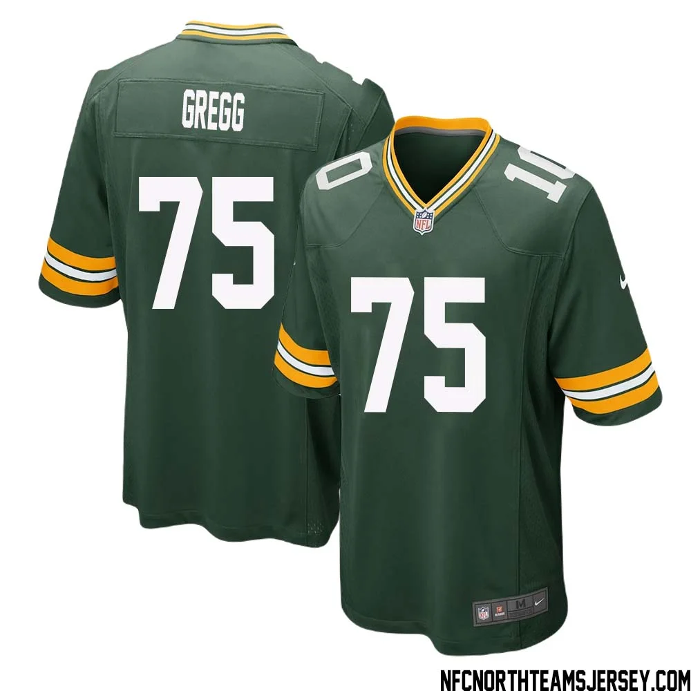 Forrest Gregg No 75 Green Bay Packers Home Game Jersey Mens