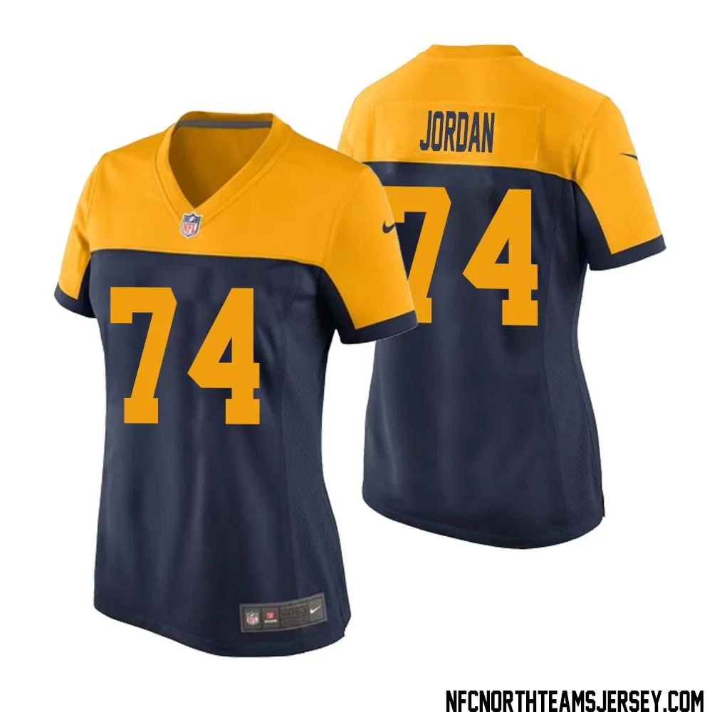 Henry Jordan No 74 Green Bay Packers Ausweichtrikot Jugendliche for Women 1