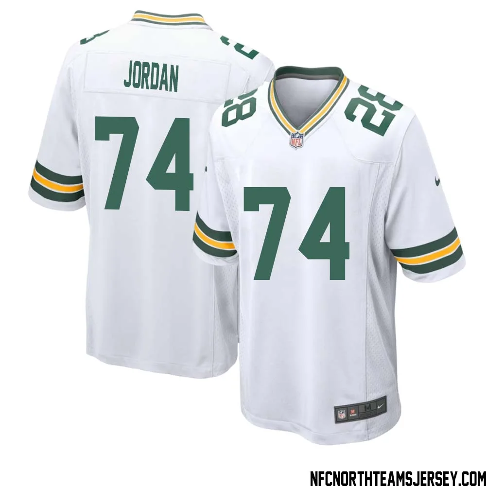 Henry Jordan No 74 Green Bay Packers Away Game Jersey Mens White