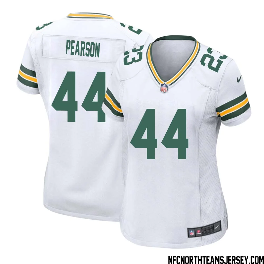 Henry Pearson No 44 Green Bay Packers Away Game Jersey Womens White 1