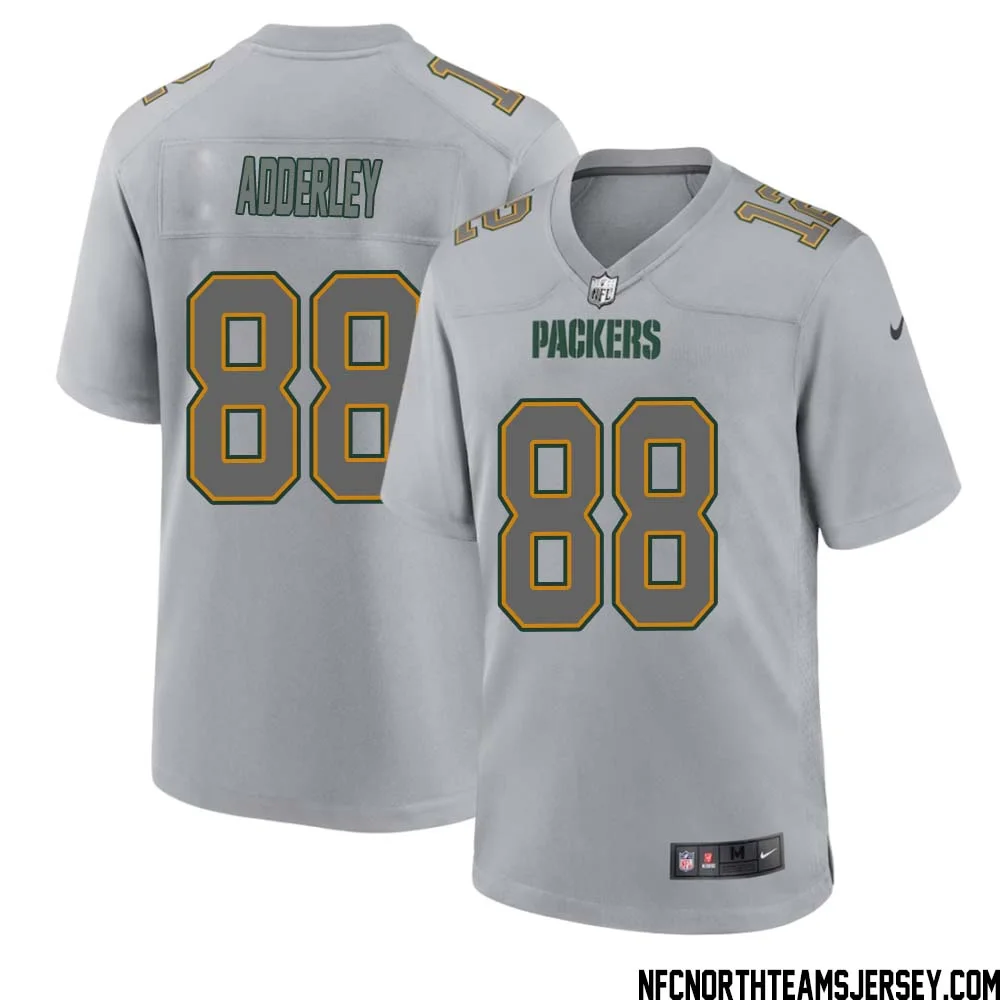 Herb Adderley No 88 Green Bay Packers Atmosphere Jersey Grey Mens 1