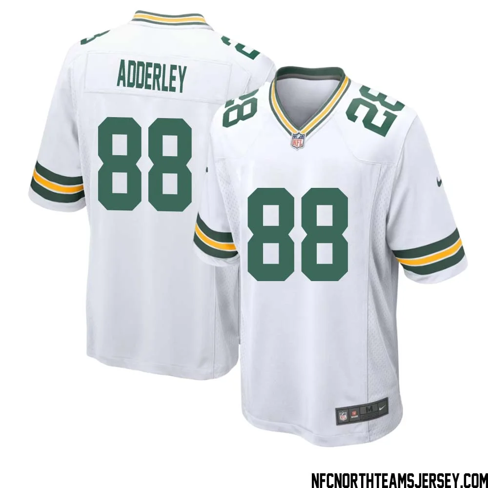Herb Adderley No 88 Green Bay Packers Away Game Jersey Mens White