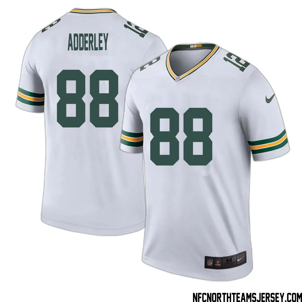 Herb Adderley No 88 Green Bay Packers Color Rush Legend Jersey White Mens