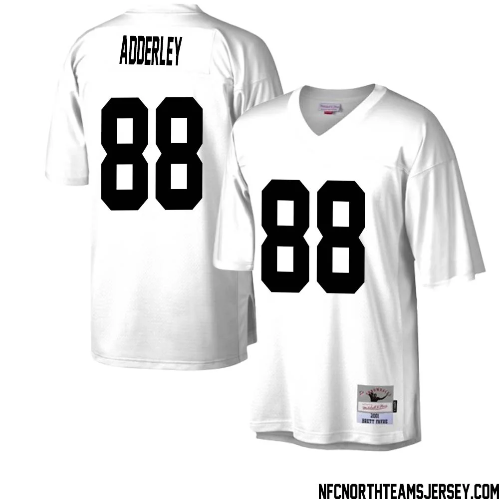 Herb Adderley No 88 Green Bay Packers Mitchell Ness Legacy Replica Jersey White 2