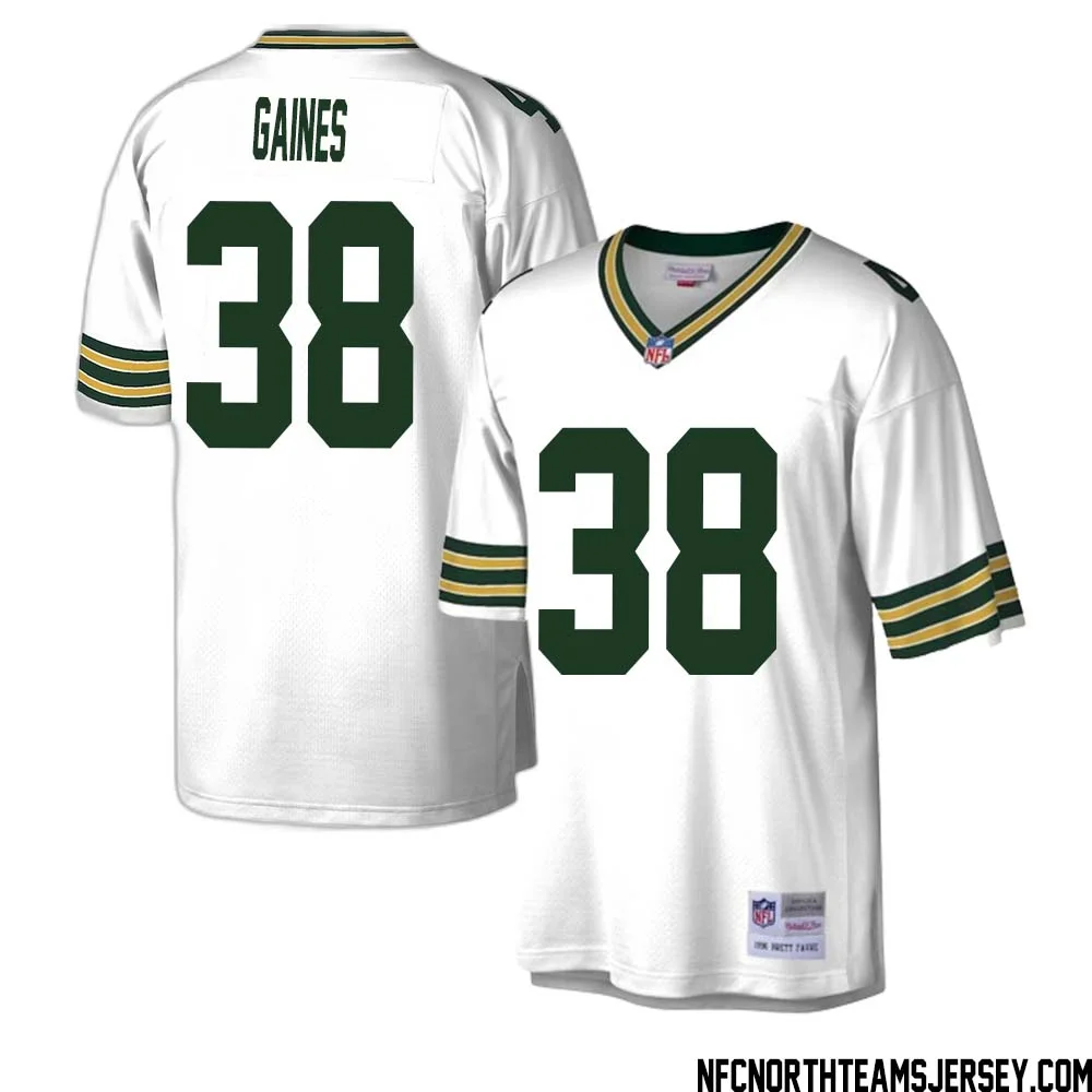 Innis Gaines No 38 Green Bay Packers Mitchell Ness Legacy Replica Jersey White 1 1