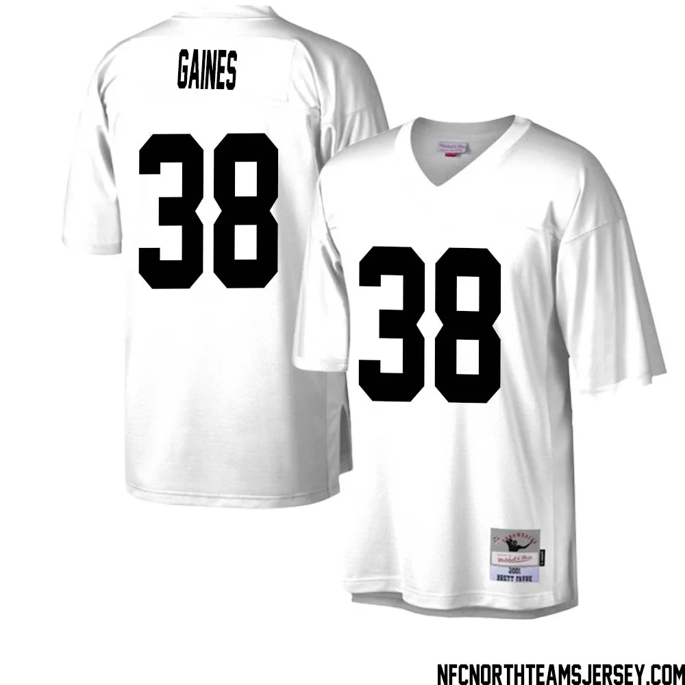 Innis Gaines No 38 Green Bay Packers Mitchell Ness Legacy Replica Jersey White 2