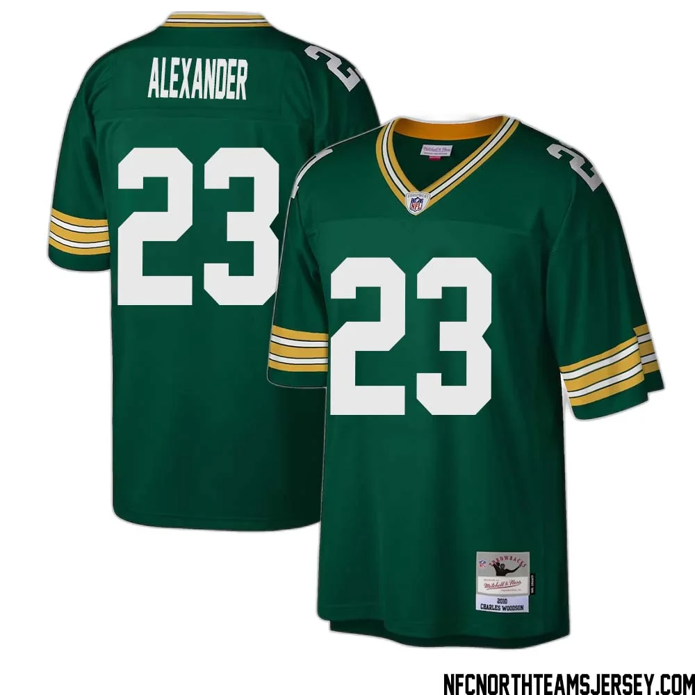 Jaire Alexander No 23 Green Bay Packers Mitchell Ness Legacy Replica Jersey Green 1