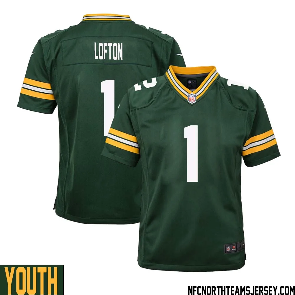 James Lofton No 1 Green Bay Packers Home Game Jersey Youth