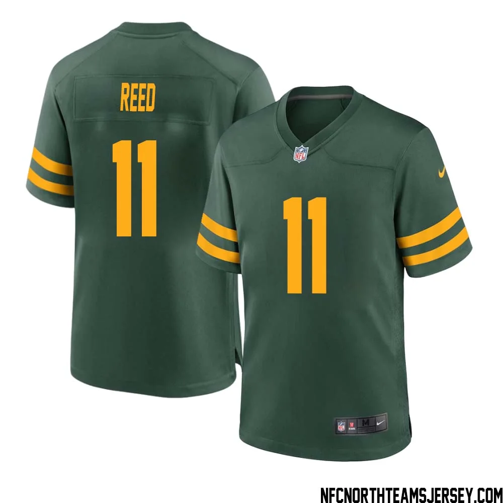 Jayden Reed No 11 Green Bay Packers Alternate Jersey Green Mens