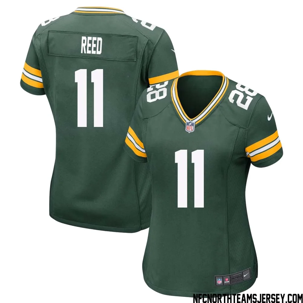 Jayden Reed No 11 Green Bay Packers Home Game Jersey Womens