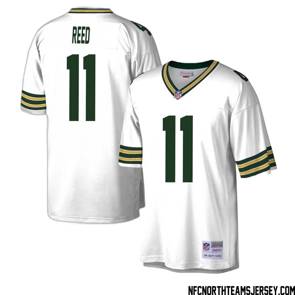 Jayden Reed No 11 Green Bay Packers Mitchell Ness Legacy Replica Jersey White 1