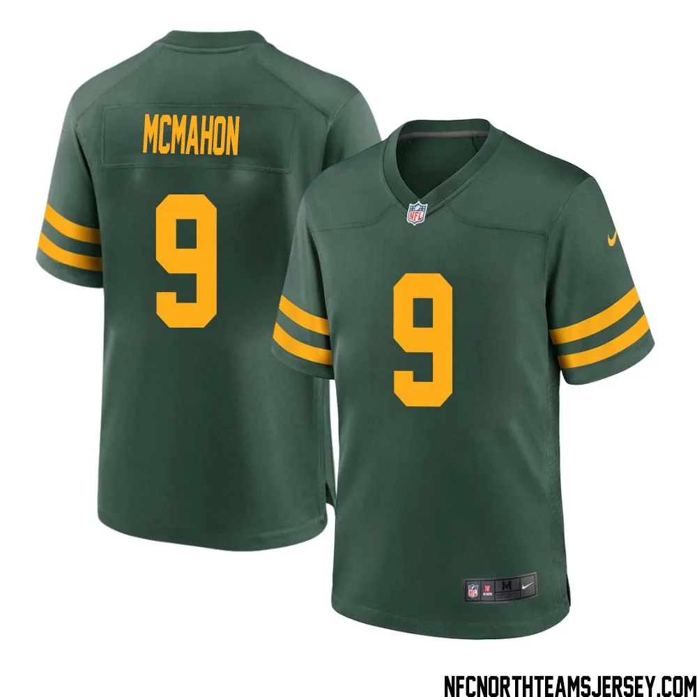 Jim McMahon No 9 Green Bay Packers Alternate Jersey Green Mens