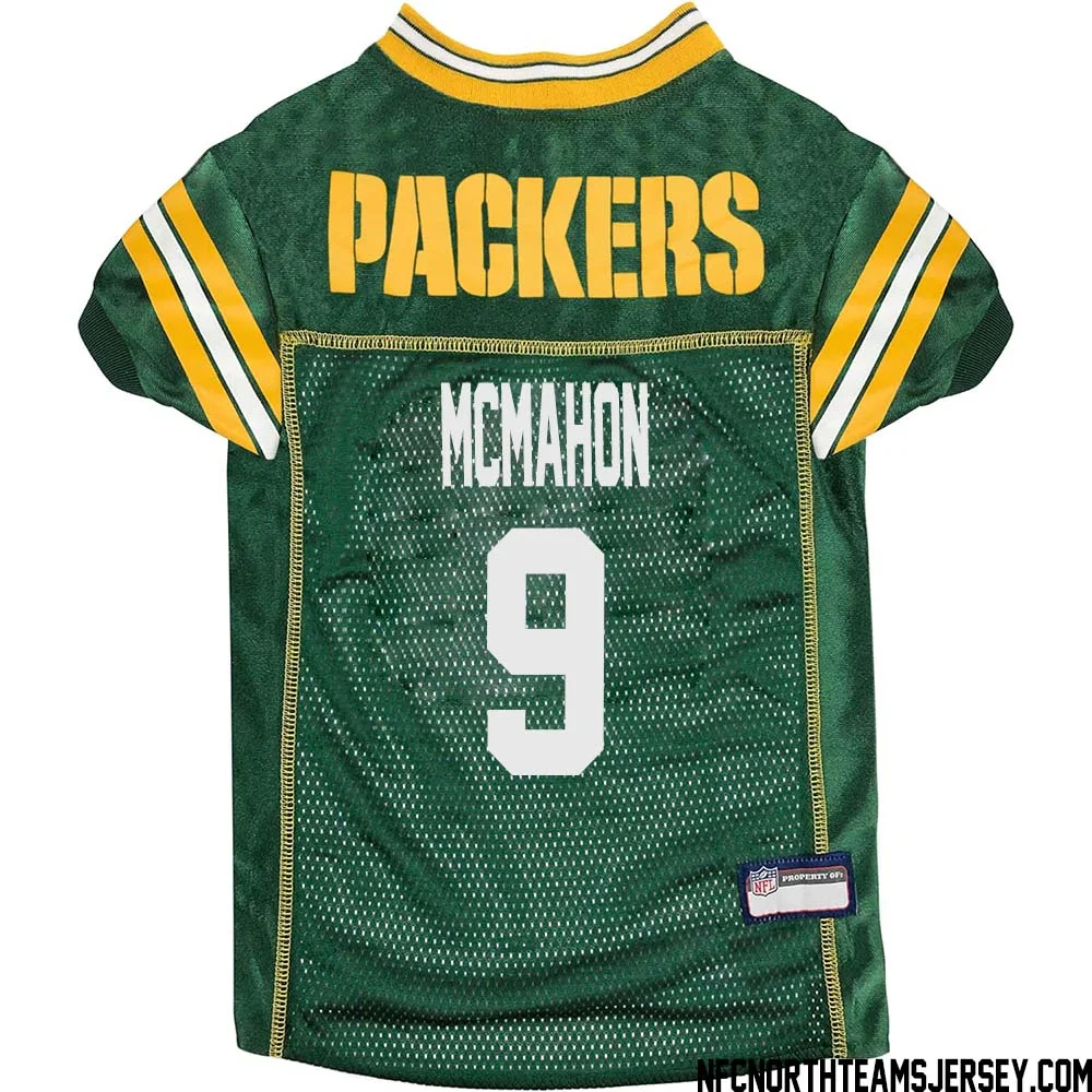 Jim McMahon No 9 Green Bay Packers Dog Jersey Green